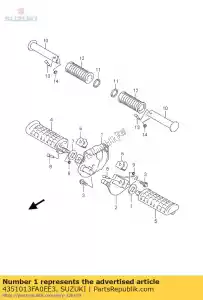 Suzuki 4351013FA0EE3 soporte comp. f - Lado inferior