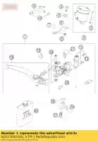 62513001000, KTM, cilindro de freio de mão 05 ktm supermoto 950 2005 2006, Novo