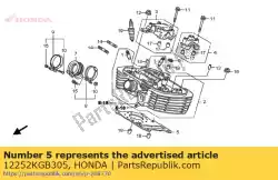 Aqui você pode pedir o junta, cabeça do cilindro (o. Em Honda , com o número da peça 12252KGB305: