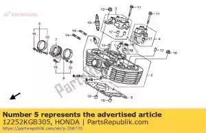 Honda 12252KGB305 junta, cabeça do cilindro (o. - Lado inferior