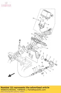 yamaha 4X8835240000 rondelle, spéciale - La partie au fond