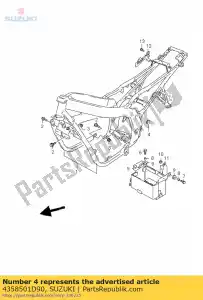 suzuki 4358501D90 casquette, corps - La partie au fond