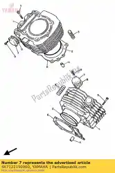 Aquí puede pedir tapa, caja tensora de Yamaha , con el número de pieza 4X7122150000: