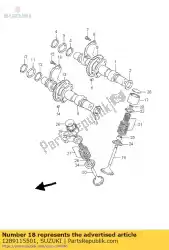 Here you can order the tappet from Suzuki, with part number 1289115501: