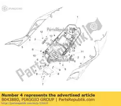 Qui puoi ordinare protezione dal calore da Piaggio Group , con numero parte B043880: