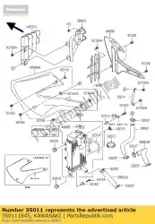 Aquí puede pedir permanecer de Kawasaki , con el número de pieza 350111845: