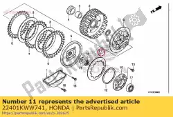 Tutaj możesz zamówić spr?? Yna, sprz? G? O (f. C. C.) od Honda , z numerem części 22401KWW741: