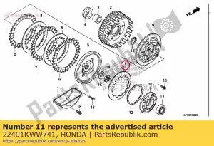 Honda 22401KWW741 spr??yna, sprz?g?o (f.c.c.) - Dół