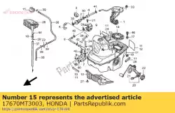 Aqui você pode pedir o tampa comp., enchimento de combustível em Honda , com o número da peça 17670MT3003: