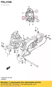 suzuki 015470675B boulon - La partie au fond