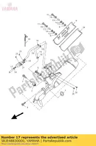 yamaha 5RJE48830000 mangueira, dobra 3 - Lado inferior