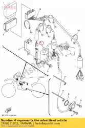 Aquí puede pedir conjunto de bobina de encendido de Yamaha , con el número de pieza 1P88231002: