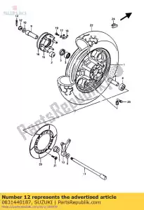 suzuki 0831440187 nuez - Lado inferior