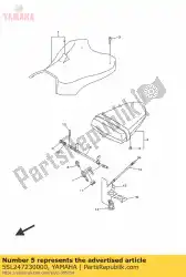 Ici, vous pouvez commander le amortisseur, siège auprès de Yamaha , avec le numéro de pièce 5SL247230000: