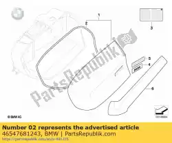 Qui puoi ordinare guarnizione da BMW , con numero parte 46547681243: