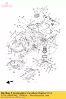 2C0Y24100001, Yamaha, depósito de combustible comp. yamaha yzf r 600 2006 2007, Nuevo