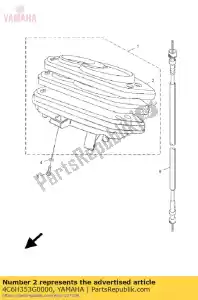 yamaha 4C6H353G0000 case, upper - Bottom side