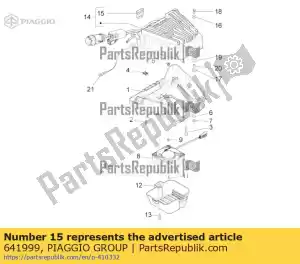 Piaggio Group 641999 fuse 10a 250v - Bottom side