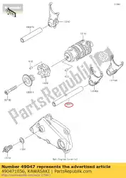 rod-shift, l = 106,7 van Kawasaki, met onderdeel nummer 490471056, bestel je hier online: