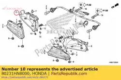 Ici, vous pouvez commander le couverture, l. Feu arrière auprès de Honda , avec le numéro de pièce 80231HN8000: