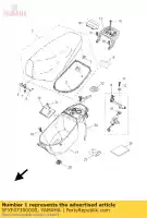 5FXF47300000, Yamaha, dubbele zetel assy yamaha cs cw 50 2005 2006 2009, Nieuw