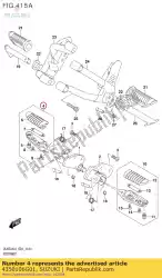 Here you can order the footrest assy,f from Suzuki, with part number 4350106G01: