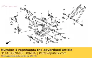 Honda 31410KRNA40 brkt comp, elec - Lado inferior