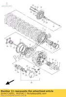 2144112D01, Suzuki, placa, embreagem dr suzuki dr gv vs 350 1400 1986 1987 1988 1989 1990 1991 1992 1993 1994 1995 1996 1997 1998 1999 2000 2001 2002 2003, Novo