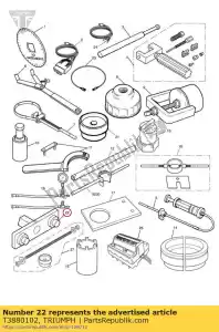 triumph T3880102 klucz, toczenie krzywki - Dół