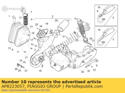 Aprilia AP8223057, Amortyzator-szary pier?cie?, OEM: Aprilia AP8223057