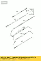 540120054, Kawasaki, cable-throttle,openin kawasaki vn classic b  a drifter c vn800 800 , New