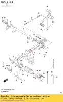 2521112K00, Suzuki, fourche, changement de vitesse no1 suzuki gsxr150rfx gsxr150rf gsxs125mlx gsxs125ml gsxr125xa gsxs125xa gsxr125a 150 125 , Nouveau