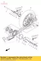 2WDF5338000X, Yamaha, roda fundida, traseira yamaha yzf r 300 2015, Novo