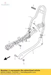 suzuki 6828124B00 emblem,handle p - Bottom side