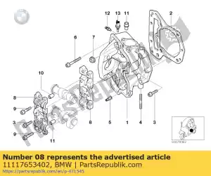 bmw 11117653402 camshaft supporting bracket - Onderkant