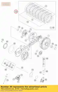 ktm 78132010110 clutch kit 350 exc-f 12-15 - Bottom side