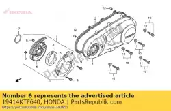 Qui puoi ordinare tappo, coperchio del condotto da Honda , con numero parte 19414KTF640: