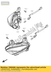 Tutaj możesz zamówić sygna? Lampy, fr, lewa sc300aef od Kawasaki , z numerem części 23040Y002: