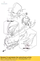 6827118H10A7B, Suzuki, emblemat, bok, prawa suzuki gsf bandit sa gsf1250sa 1250 , Nowy