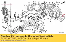 Aquí puede pedir caja, r. Fr. Altavoz de Honda , con el número de pieza 64243MCAS40: