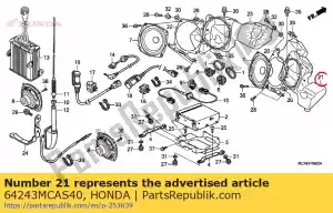 honda 64243MCAS40 box, r. fr. speaker - Bottom side