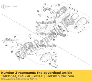 Piaggio Group 1A006644 dichtung - Bottom side