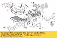 17221MCA003, Honda, couvercle, air / c honda gl goldwing a gold wing  gl1800a 1800 , Nouveau