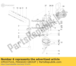 Aprilia CM107510, Broche conique, OEM: Aprilia CM107510