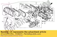 37121MY3781, Honda, fumaça de lente (r) como honda st pan european  a st1100a st1100 1100 , Novo