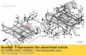 honda 81526HL3A00 holder, lever lock - Bottom side