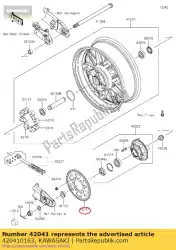 Tutaj możesz zamówić 01 z? Batka-piasta, 42t od Kawasaki , z numerem części 420410163: