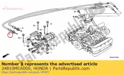 Ici, vous pouvez commander le câble comp., inverse auprès de Honda , avec le numéro de pièce 24810MCA000: