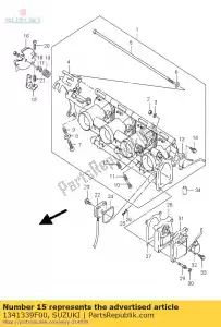 Suzuki 1341339F00 alavanca - Lado inferior