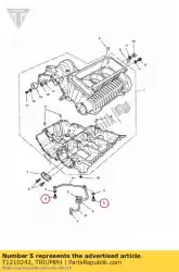 Qui puoi ordinare bullone, banjo, m6x1,0x20 da Triumph , con numero parte T1210242: